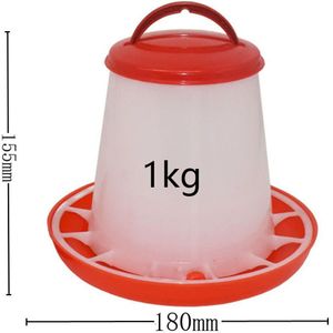 4 Sets1 Kg Kippenvoer Vat Vogel Drinken Pluimvee Dieet Tool Kwartel Drinken Kooi Duif Feeder Gevogelte Voeden Benodigdheden