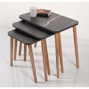 Albero Meubels Triple Nesting Tafel Houten Been Top Tafel 1st Class Chippen Gratis Uit Turkije