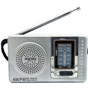 Mini Pocket Radio Voor Senioren Telescopische Antenne Draagbare Multifunctionele Am Fm BC-R2048 Voor Ouders Radio Fm