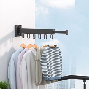 Droogrek - Opvouwbare Kleerhanger - Metalen - Wandmontage - Thuis Organisator