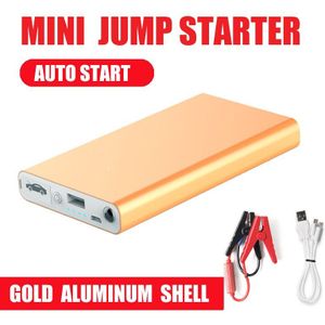 Aluminium Shell Mini Draagbare 12V Auto Batterij Jump Starter Auto Jumper Motor Power Bank Startvermogen Bank