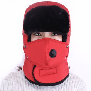 Solid Bomber Hoed Unisex Winter Maskers Cap Russische Dikke Warme Oorkleppen Bone Sneeuw Lei-Feng Mutsen Bontmuts sombrero De Mujer