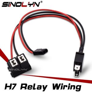 Sinolyn H7 Splitter Retrofit Grootlicht Projector Lens Koplamp Lenzen Kabel Kabelboom Voor Auto Verlichting Accessoires Tuning 12V