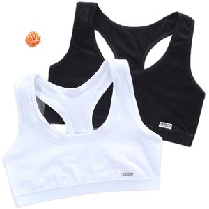 2Pc Tops Voor 12 Jaar Oude Meisjes Training Bras Kids Soft Ondergoed Meisjes Accessoires Ademend Kinderen Sport Bras Voor tiener 8-15