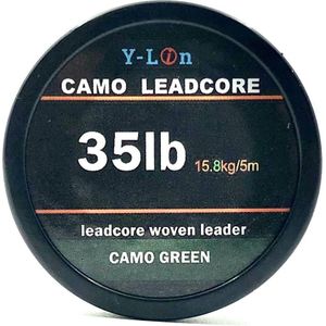 5M Gevlochten Lood Core Karper Leider Lijn Camo Bruin Mainline Leadcore Voor Karper Rig Chod Helicopter Rig Karper Grof vislijn