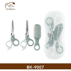 Bigbeak Baby Kapper Schaar Zuigeling Kapsel Met Veiligheidsslot Kappers Blikscharen Kam Set Kind Haarverzorging Kit Xmas