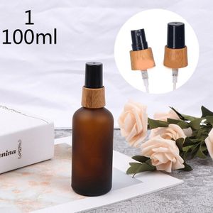 30/50/100Ml Amber Glas Etherische Olie Spuit Flessen Verstuiver Mist Spuit Container Nieuw