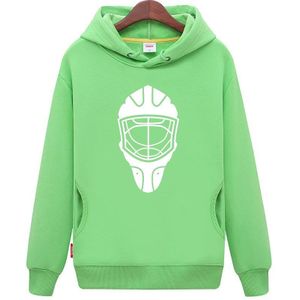 Cool Hockey goedkope unisex Fluorescent green hockey truien Sweater met een hockey masker voor mannen & vrouwen