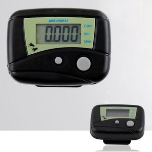 Draagbare Zwarte Lcd Meter Sport Stap Stappenteller Calorie Counter Run Horloges Loopafstand Accessoires Outdoor
