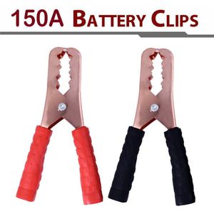 2 pcs 150A Batterij Clips Booster Test Klemmen Voor Auto Batterij Kabel Starter RD/BK Duurzaam praktische Item l0507