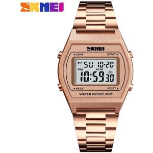 SKMEI Mannen Mode Horloge Outdoor Sport Luxe Digitale Horloge Legering Band Zakelijke Horloges 12/24 uur Relogio Masculino 1328
