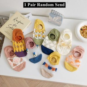 2022 Zomer Vrouw Sokken Slippers Anti-Slip Siliconen Onzichtbare No Show Sokken Vrouwen Ultra-Dunne Transparante Kristal zijden Sokken