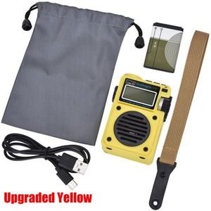 Verbeterde Full Band Radio Draagbare Fm/Mw/Sw/Wb Radio Ontvanger Bluetooth 5.0 Speaker Tf Muziekspeler ondersteuning Wekker Lock