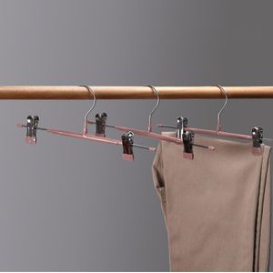 Zware Metalen Rok Hangers Met Verstelbare Clips, Anti-Slip Broek Broek Kleerhanger Rack Perchas Para Pantalones