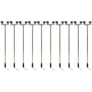 10Pcs 2Led Straat Lamp 1:100 Ho Schaal Straat Licht Landschap Mini Lantaarnpaal Voor Zand Tafel Model 2