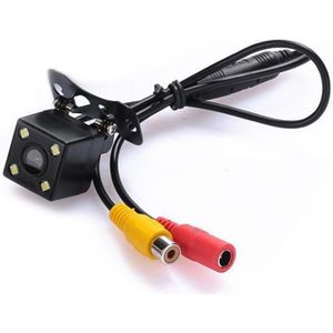 Auto Achteruitrijcamera 4 Led Nachtzicht Omkeren Auto 170 Ccd Waterdichte Video Parking Monitor Hd Graden I7W7