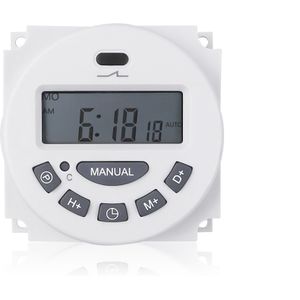 12V 110V 220V Digitale Lcd Timer Programmeerbare Tijdrelais Controle Wekker Licht Tijdschakelaar
