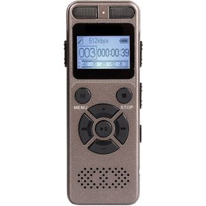 8Gb Voice Recorder Usb Business Draagbare Digitale Audio Recorder Met Mp3 Speler Ondersteuning Multi-Taal Tf Kaart Naar 32Gb