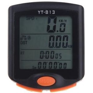 YT-813 Wired Bike Speed Meter Digitale Lichtgevende Fiets Computer Snelheidsmeter