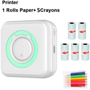 Pocket Thermische Printer Draagbare Mini Draadloos Bt Connect 200Dpi Foto Label Memo Lijst Afdrukken Draadloze Printer Duidelijk