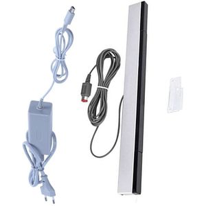 1 Stuks Ac Power Adapter Kabel Voor Nintendo Eu Plug & 1Pcs Infrarood Ir Signaal Kabel Sensor Bar/ontvanger Voor Nintendo