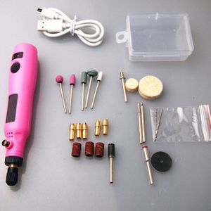 Mini Elektrische Boor Set Variabele Snelheid Usb Opladen Voor Epoxyhars Sieraden Maken Diy Parel Hout Ambacht Gereedschap Kit Voor hars