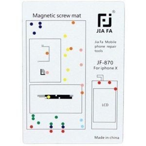 Tapijt Magnetische Kaart Schroeven Reparatie Iphone X Gereedschap 10 Cm X 15 Cm Mat