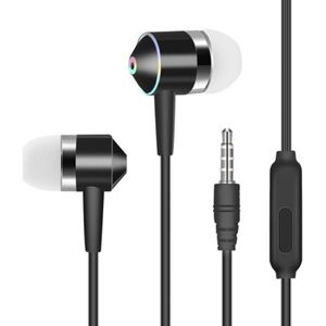 3.5 Mm In-Ear Bedrade Hoofdtelefoon Afstandsbediening Oortelefoon Hifi Stereo Bass Gaming Headset Met Microfoon Voor Iphone Samsung huawei Xiaomi