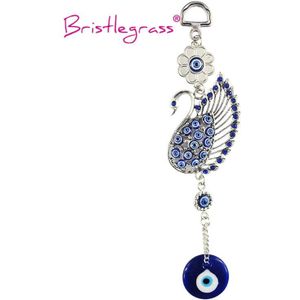 Bristlegrass Turks Blauwe Boze Oog Zwaan Amulet Lucky Charm Auto Muur Opknoping Hanger Slinger Zegen Bescherming Home Decor