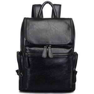 MIWIND Pretty Stijl PU Leer Mannen Zwart Softback Tassen mannen lederen rugzakken voor tiener Mannen Casual Daypacks mochila T1065