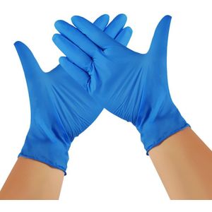 100Pc Blauw Wegwerp Latex Handschoenen Afwassen Keuken Werk Rubber Tuin Voor Huishoudelijke Schoonmaakmiddelen Product Handschoenen