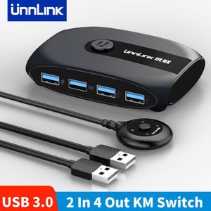 Youlian - KVM Switch - USB 3.0 - 2 Ports - Voor Windows 10 - Toetsenbord Muis Printer