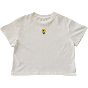 1732C 2022 Zomer Zonnebloem Meisjes Denim Jarretel Jurk Sling Jurken Kinderen Jurk 2 Jaar Oude Baby Meisje Kleding