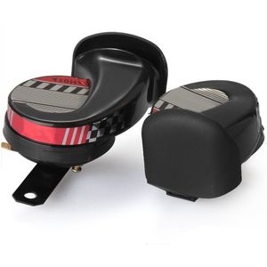 2x hoorn luchthoorn 130dB voor 12 V Auto Auto Motorfiets