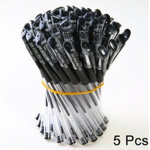0.5 Mm Plastic Gel Pen Refill, Zwarte Neutrale Pen Vervangen Kantoor School 5 Stks/partij