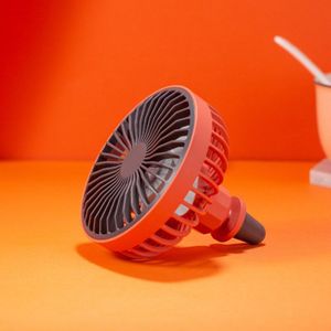 Universele Kleur Auto Air Vent Fan Met Led Sfeer Licht Verstelbare Speed Usb Power Ventilator Voor Thuis Car Office Cooling zomer Fan
