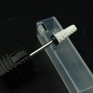 EasyNail Keramische Nail boor Cuticle Schoon Nail gereedschap 3/32 "Nail File Goede gebruikt Cuticle Nozzle bits Platte D-2