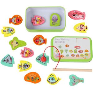 Fishing Toy Wooden Toys Magnetic Games Wooden Magnetic Fishing Toy Toys Outdoor Funny Cognition Magnetic Toys Boys Girl
