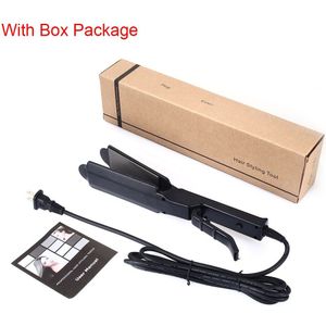 Keramische Toermalijn Ionische Stoom Flat Iron Stijltang Snelle Stijltangen Droog & Nat Verbreden Panel Salon Flat Iron Tool