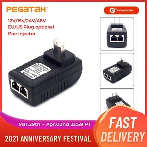 48V 0.5A 24W Poe Injector Voor Ip Camera Cctv Security Surveillance Poe Voeding Ethernet Adapter Telefoon us Eu Uk Plug