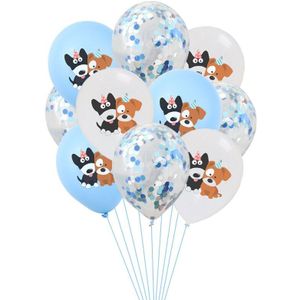 10pcs 12inch Leuke Cartoon Hond Latex Ballon Hond Party Verjaardag Decoratie Baby Shower Kid Speelgoed Helium Ballonnen