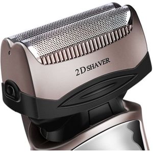 Kemei Km-8009 Mannen Elektrische Folie Scheerapparaat Met 2 Reserve Scheren Heads Oplaadbare En Draadloze Razor