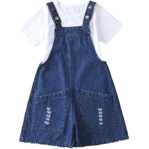 Baby Meisje Zomer Denim Overalls Voor 4-14 Jaar Meisje Baby Kids Losse Jumpsuit Tiener Peuter Bretels Jeans Korte speelpakjes