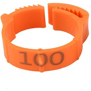 Plastic 1-100 Numbers Adjustable Reusable Poultry Leg Bands Bird Foots Rings For Pigeons Chicks Bantam Chicken