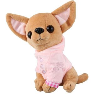 1Pcs 17Cm Chihuahua Puppy Kids Toy Kawaii Simulatie Dier Pop Voor Meisjes Kinderen Leuke Gevulde Hond knuffel