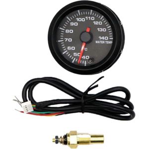 7 Kleur Elektrische Water Temperatuurmeter Kit Met Sensor-Zwarte Wijzerplaat, 2-1/16 &quot;(52Mm)