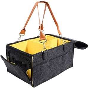 Portable Baby Luier Caddy Organisator Tote Luiertas Caddy Organisator Grote Maat Nursery Essentials Opbergbakken Voor Veranderende Tafel Of