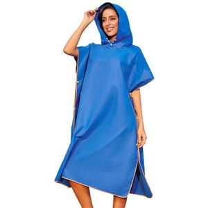 Volwassen Duiken Pak Gewaad Poncho Mantel Sneldrogende Hooded Handdoek Absorberende Sneldrogende Handdoek Zwemmen Badjas