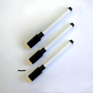 10Pcs Zwarte School Klaslokaal Whiteboard Pen Droog White Board Markers Ingebouwde Gum Student Kinderen Tekening Pen