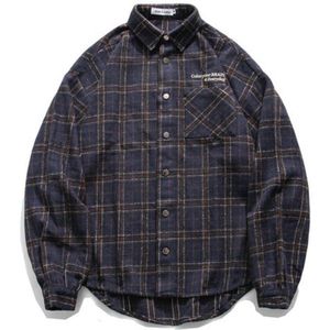 Mannen Plaid Shirt Collectie Lange Mouwen Voor Man Casual Stijl Mannen Shirt Met Pocket Mannen Gecontroleerd